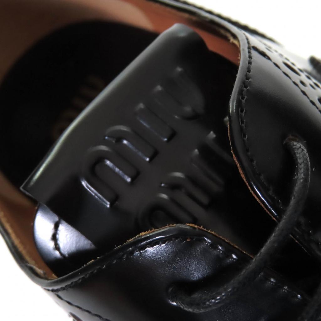 Pristine CHURCH'S Leather shoes Oxford Brogues black leather Women 38 5E038E Used