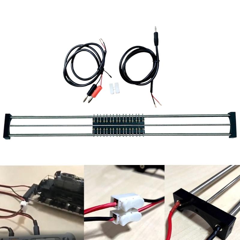 50cm Train Track 1/87 Scale Model Railroad Tracks Treadmill Track Bearing with 8 Rollers for Collectors Enthusiasts