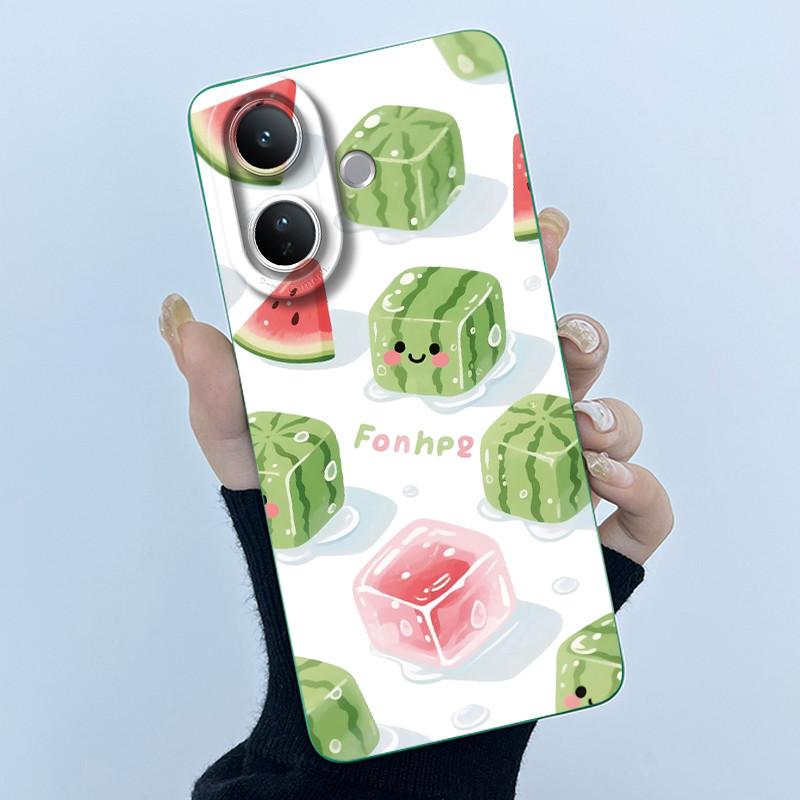 Case For Vivo V60 Lite Cute Panda Sweet Girls Cats Liquid Silicone Soft Back Cover For VivoV60Lite 5G Bumper Protective Casing