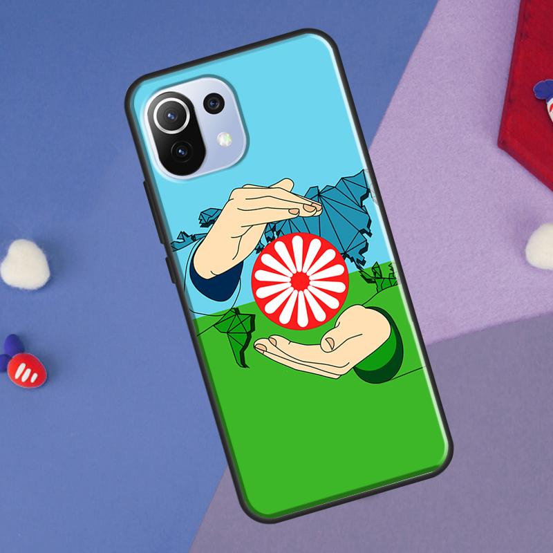 Чехол-флаг цыганский Рома для Xiaomi 14T Pro 11T 12T 13T 13 14 Ultra POCO X7 Pro X3 X5 F3 F5 F6 M6 X6 Pro