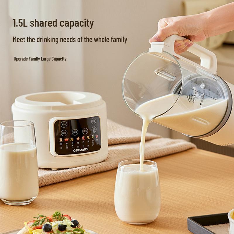 OSTMARS Silent Soy Milk & Food Processor: No-Cook, No-Filter, Residue-Free, Fully Automatic, Wall-Breaking Multifunctional Machine.