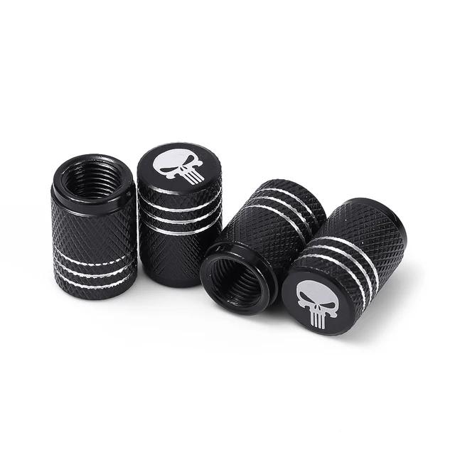 4 шт./упак. креативные колпачки для автомобильных шин с логотипом в виде черепа - крышка из алюминиевого сплава с герметизирующей прокладкой, аксессуары, инструменты, новые