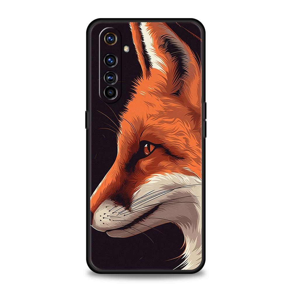 Милый Рыжий Лис Мягкий ТПУ Для Realme 12 11 10 9 Pro Plus GT2 GT3 GT5 7 8 Pro C21 C25 C35 Pro 5G Ударопрочный Чехол для Телефона Fundas Capas