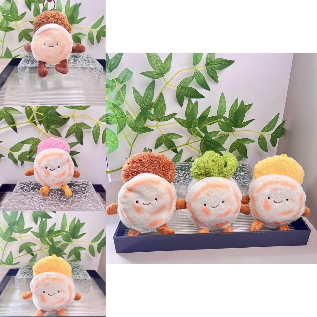 Милый плюшевый брелок в виде блинчика, мягкий хлопок ПП, очаровательный кулон-аксессуар