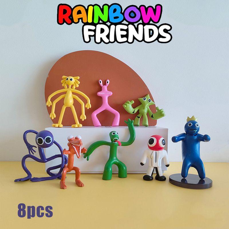 Высококачественные ПВХ Фигурки Roblox 8шт Набор Игрушек Rainbow Friends Для Детей