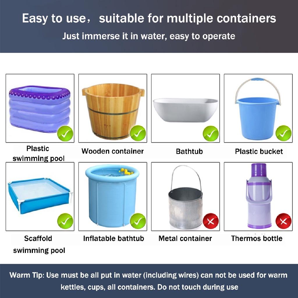 2000 Вт Плавающий Электрический Нагреватель Бойлер Водяной Нагревательный Элемент Портативный Погружной Подвесной Ванная Комната Плавательный Бассейн Британская Вилка