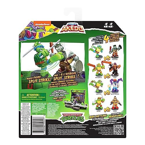 Akedo Legends of Teenage Mutant Ninja Turtles Mini Battle Warriors Versus Pack: Michelangelo Vs. Bebop, Medium, 15243