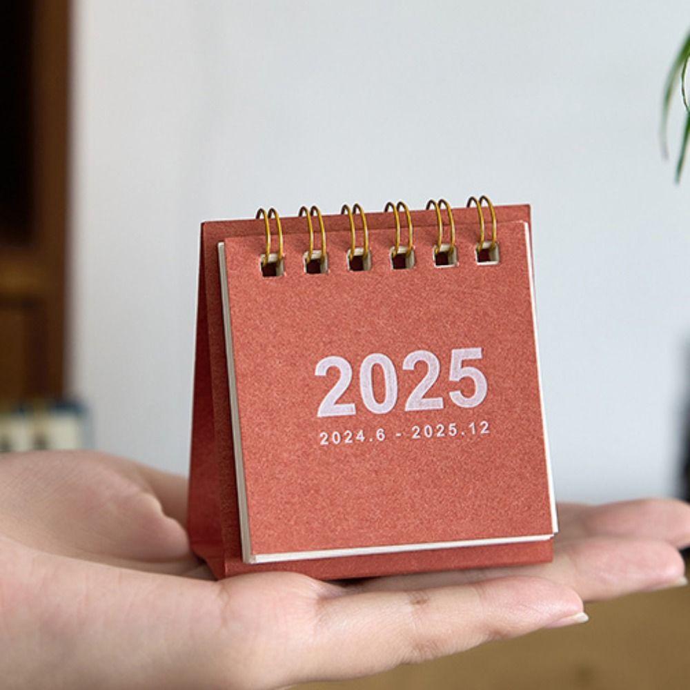 Украшение для дома Мини-календарь Плотная бумага Настольные украшения 2025 Ежедневник