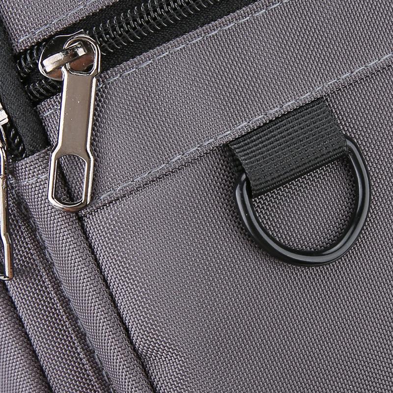 Мужская деловая наплечная сумка с защитой от кражи - Прочный офисный портфель с множеством карманов на молнии