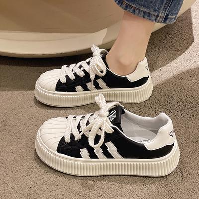 Белые туфли женские весенние новые женские удобные простые туфли на платформе повседневные универсальные цветные женские туфли