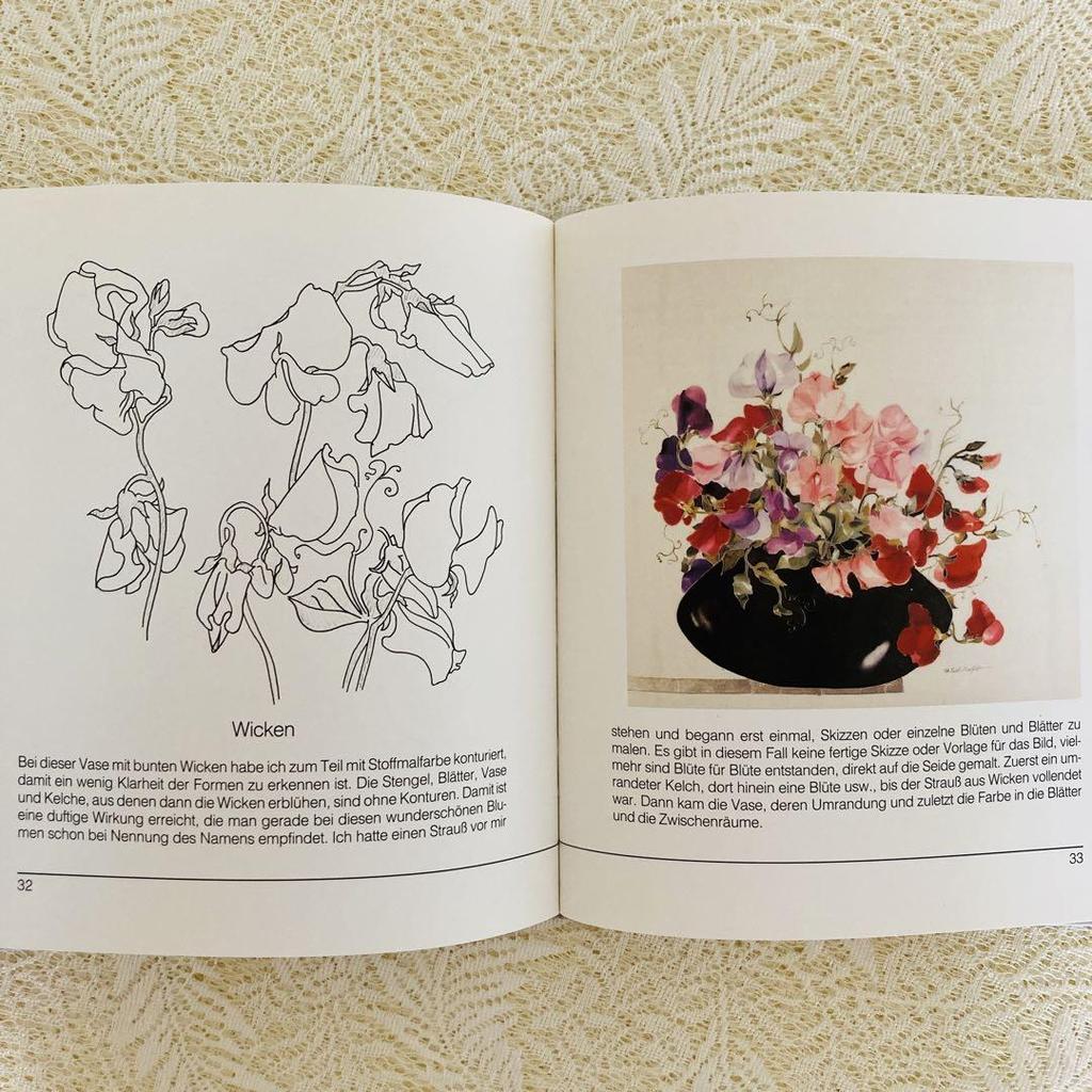 [Б/У] Иностранные книги, старые книги, книги по живописи на шелке, немецкий, искусство, дизайн