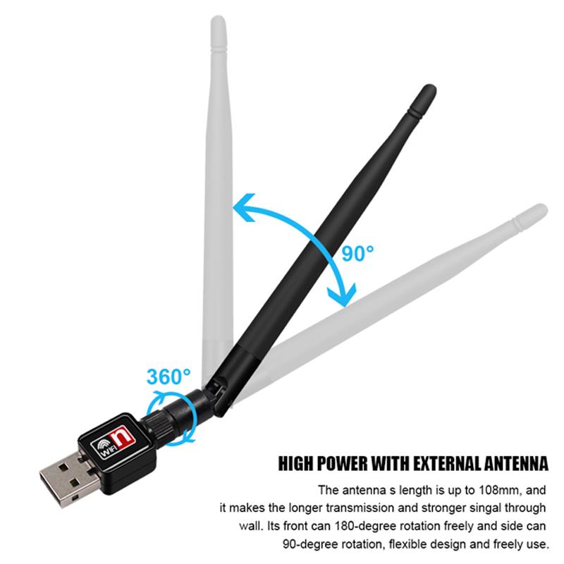 WiFi USB Adapter 150mbps Wifi Antenna 802.11n Long Distance USB WiFi Receiver Ethernet Network Card