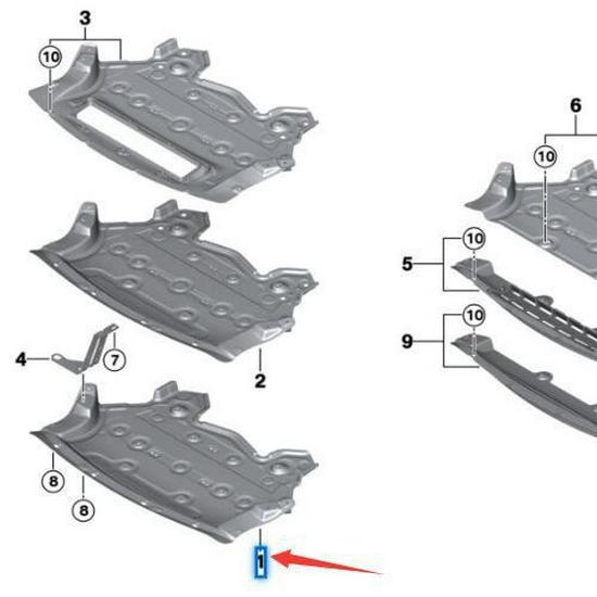 Защита двигателя BMW X5 F15/X6 F16