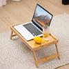 Folding Table Bamboo Bed Desk New Breakfast Dessert Tray  Bedroom