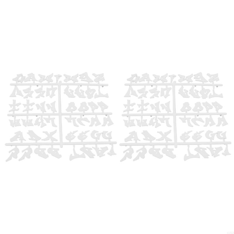 62KD 2 Sheet Halloween Letters for DIY Changeable Plastic Letterboard Decorations