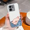 Прозрачный чехол для Xiaomi 13T Pro, мягкий ТПУ силикон, милый мультяшный задний чехол для Xiaomi 13 T 13TPro, противоударный, легкий