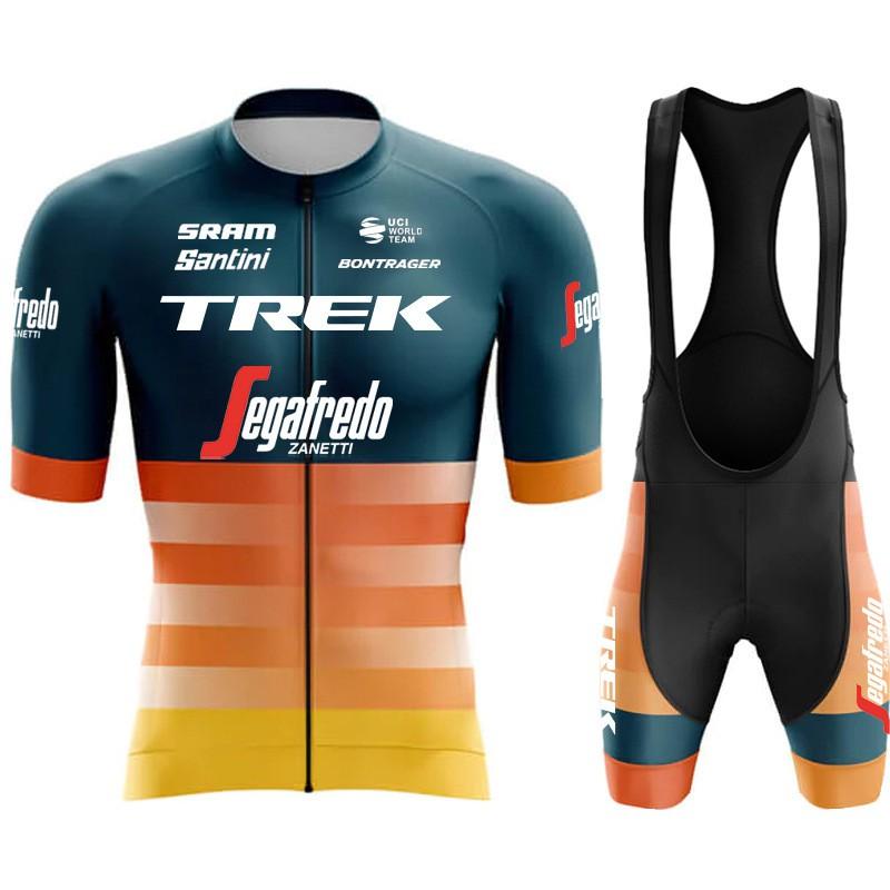Mens Cycling Jersey Short Sleeve Quick Dry Breathable Road Bike Mountain Shirt With Bib Shorts