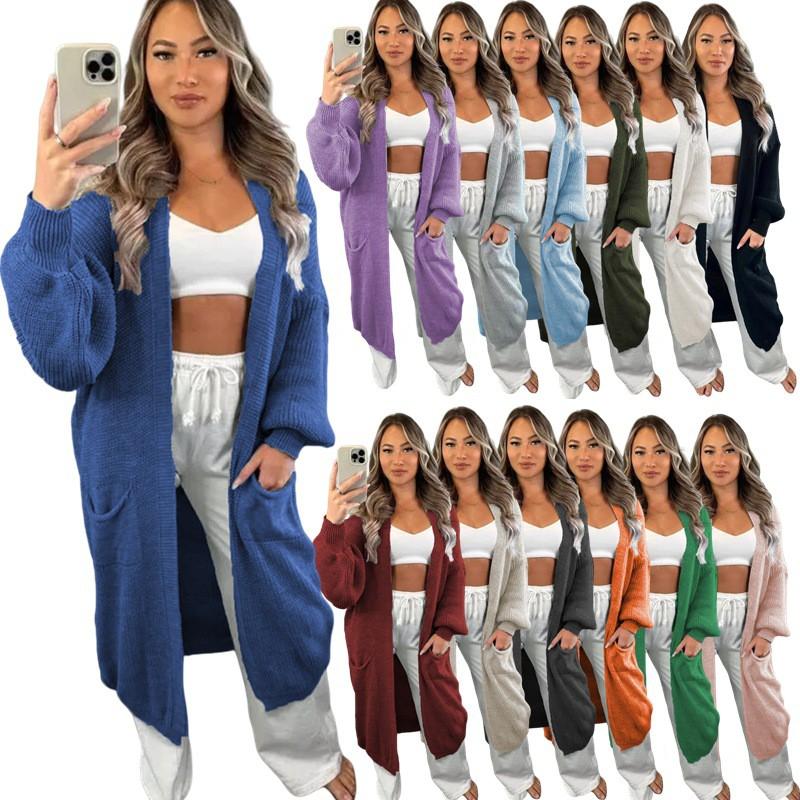 Womens Oversized Longline Knit Cardigan Sweater Loose Fit V-Neck Plus Size Open Front Coat Winter 2026