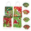 12 Christmas Party Gift Bags With Handles, Christmas Party Supplies, Candy Bags, Gift Bags