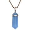 Blue Chalcedony Gemstone Handmade Women's Unisex Silver Jewelry Pendant 1.5