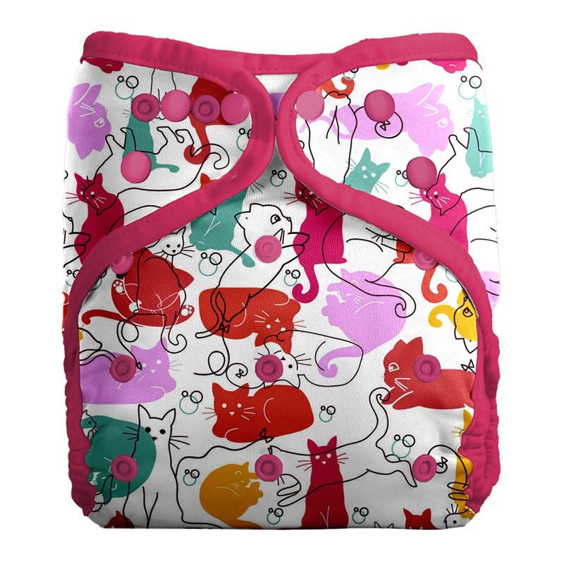 Washable Cloth Diaper Toddlers 1-3 Years Reusable Double Snap Color Trimmed