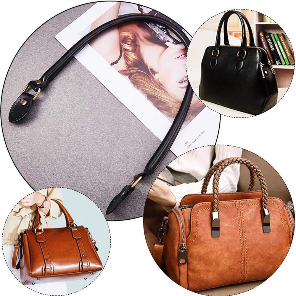 40CM Leather Bag Handles Replacement Handbag Purse Shoulder Strap for Women DIY Handmade Bag Accessories