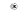 Harry Potter sterling silver Platform 9 3/4 spacer bead silver
