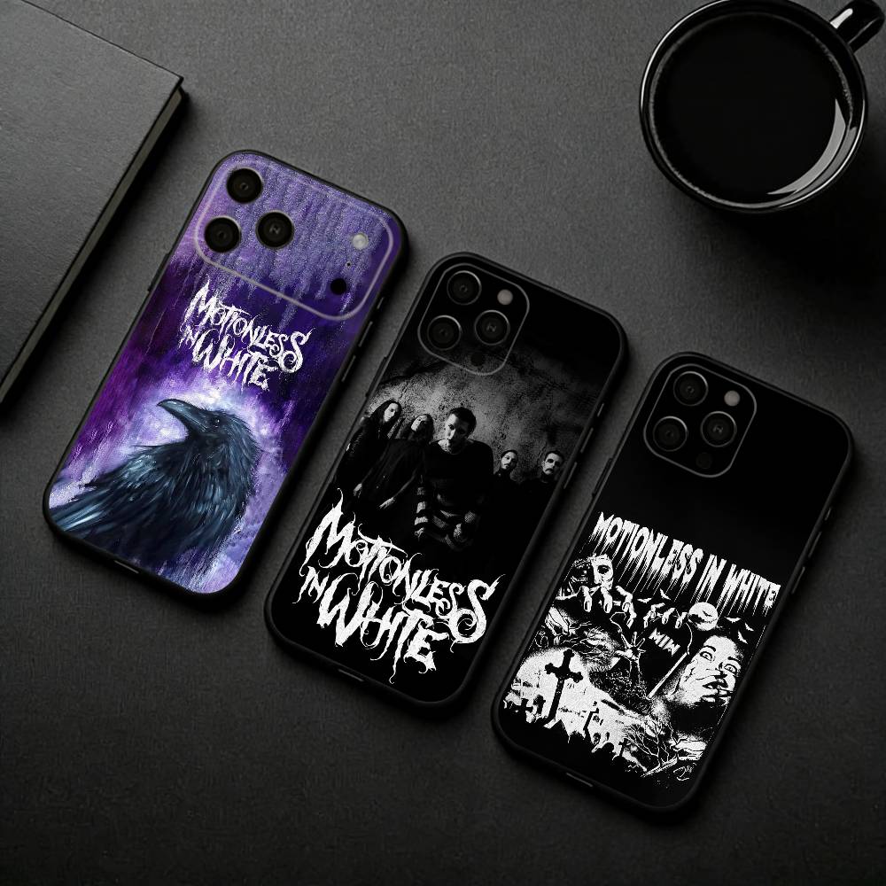 Чехол для телефона M-Motionless in W-White Band для iPhone 17pro, 16,15,14,13,12,11 X XR Plus, Других Мягкий Черный Чехол