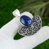Natural Sodalite 925 Silver Mother Third Eye Chakra New Anniversary Boho Pendant