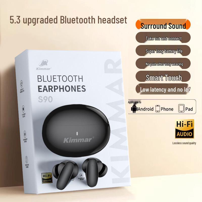Премиальные Bluetooth-наушники с шумоподавлением и длительным временем работы, совместимы с Android, Xiaomi, Apple