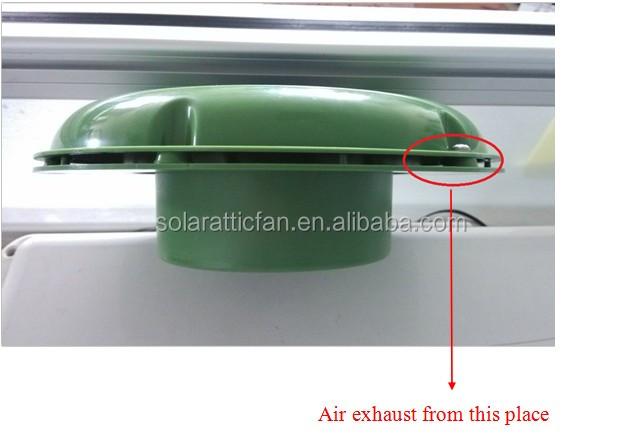 Solar Roof Vent Fan Automatic Ventilator for Caravan Boat Greenhouse Mobile Toilet Bathroom and Pet House Max 11.6 CFM