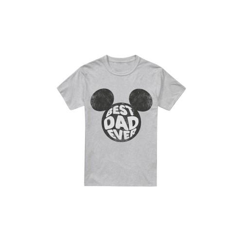 Disney Mens Best Dad Ever Mickey Mouse T-Shirt