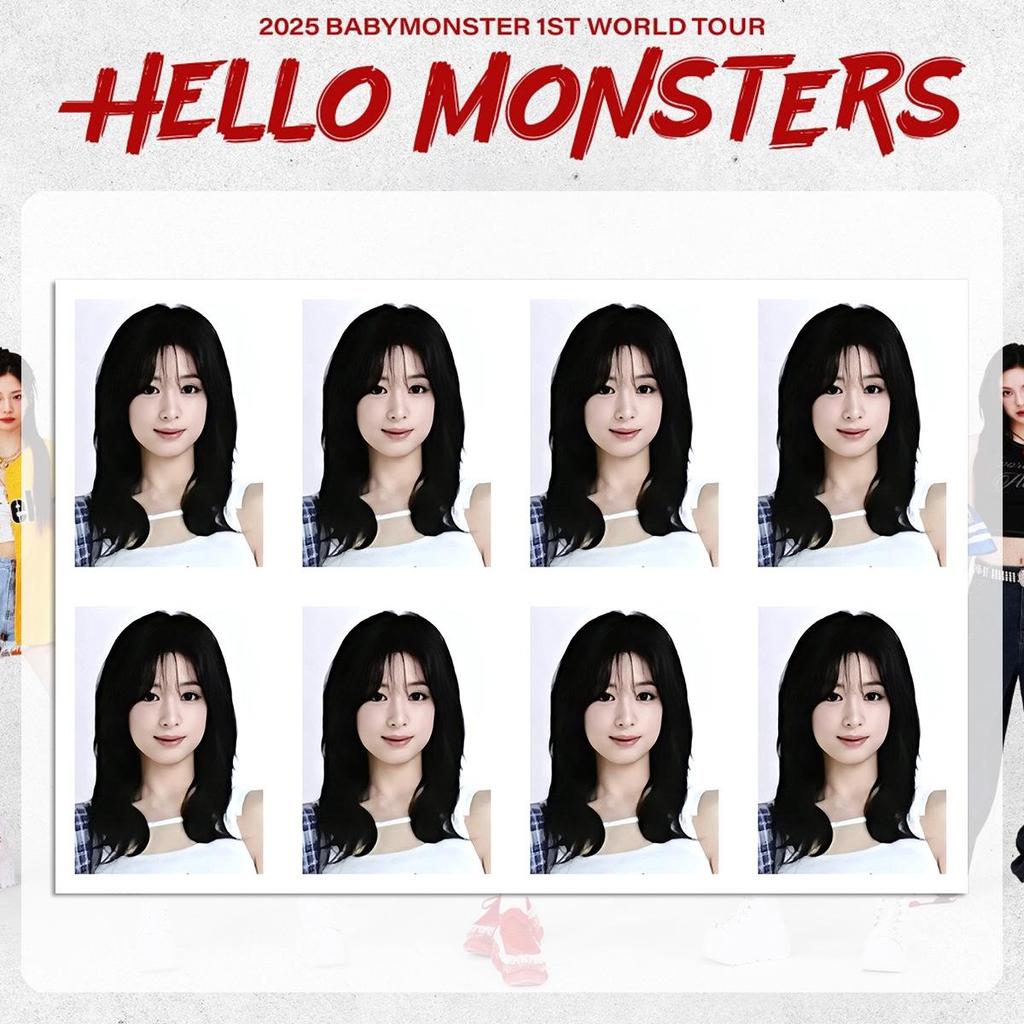 BABYMONSTER Встреча с фанатами-сокровищами Ограниченная ID-фотография места проведения в Тибе