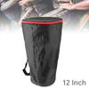 8 Inch / 12 Inch Thick Shockproof Waterproof Shoulders Djembe Drum Bag, Black Case for African Drum