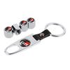 Caps with Keychain Car Wheel Tire Valve For Toyota GR Sport Gazoo Corolla Land Highlander Cruiser Aqua Prius Rav4 Yaris Hilux