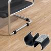 5Pcs Chair Legs Tips Caps with Felt Pads U-shaped Plastic Table Feet Glides Protectors Non-Slip Furniture Feet Tubing Cap for 19/22/25mm Diameter