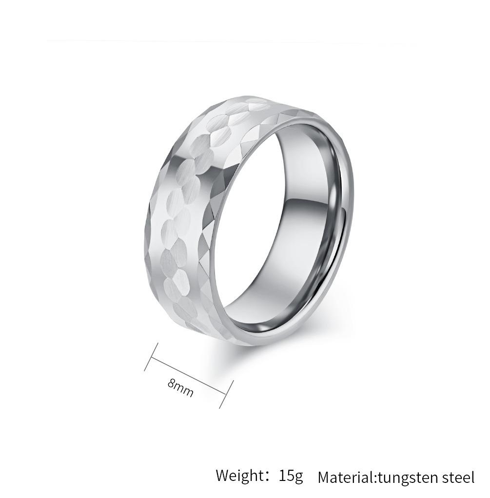 Мужское кольцо из вольфрамовой стали, простые аксессуары в стиле хип-хоп, женское свадебное предложение, ювелирные изделия, серебро, вольфрам, золото, черное кольцо для пары