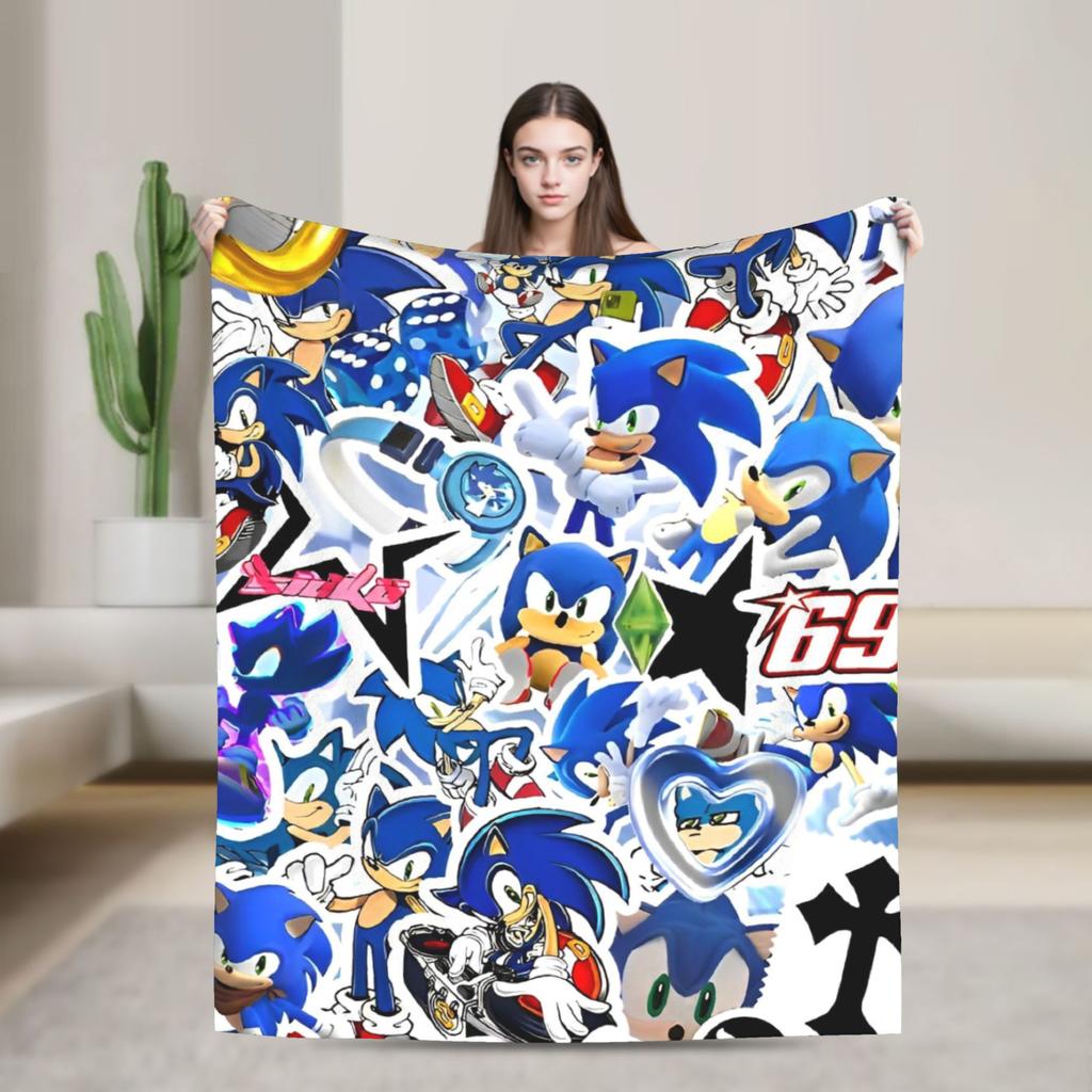 Бронированные Супер Ежик Тень Пледы Фланелевые Потрясающие Дышащие Пледы для Украшения Покрывала