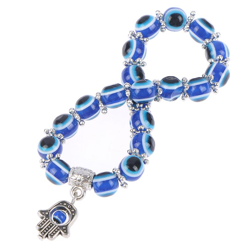 2021 Шарм Синий Дурной Глаз Счастливый Браслет Стеклянный Бисер Браслет Женщины Мужчины Ювелирные Изделия Подарок
