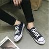 35-46 Canvas Men's Shoes Denim Lace-up Casual Men's Shoes Breathable Women's Flat Canvas Shoes