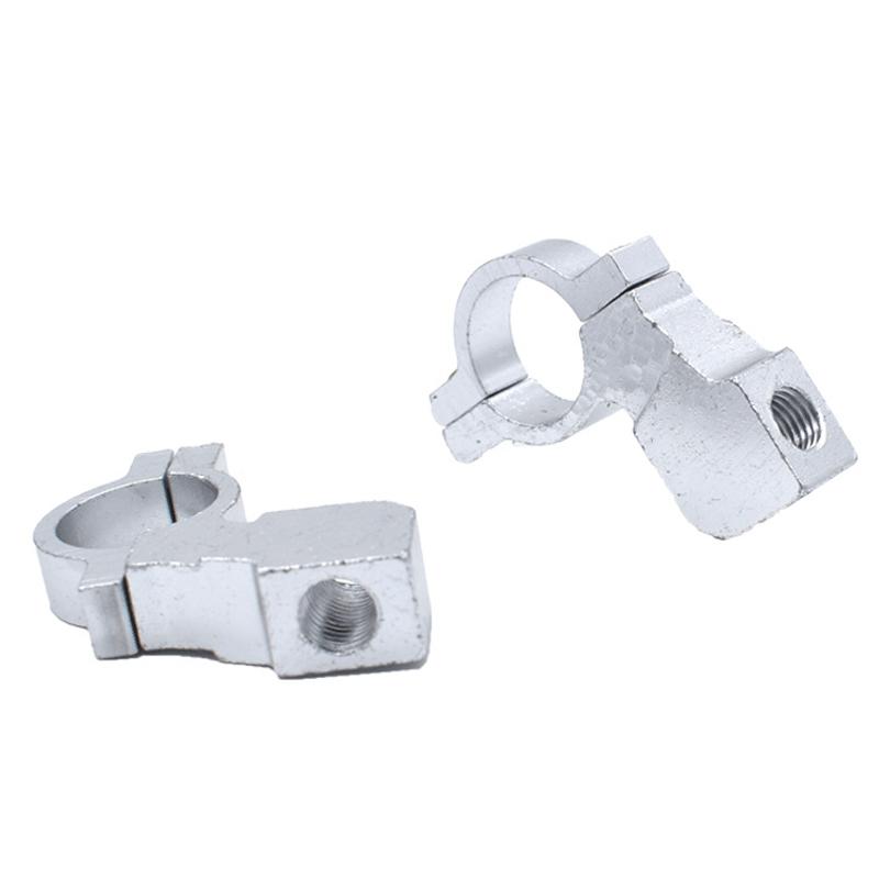 2 шт. кронштейн для крепления зеркала заднего вида для мотоцикла, квадроцикла, адаптер, зажимной винт с ЧПУ-алюминием 22 мм, 7/8 дюйма, универсальный руль