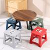 Adult Portable Folding Stool Mini Outdoor Stool Thickened Plastic Saddle Chair Used for Outdoor Activities and Fishing
