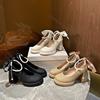 Fashion Comemore High Heels Women Mary Jane Shoes Spring Autumn Ladies Elegant Party Female Pumps Ankle Pearl Buckle Dress Women's Shoes