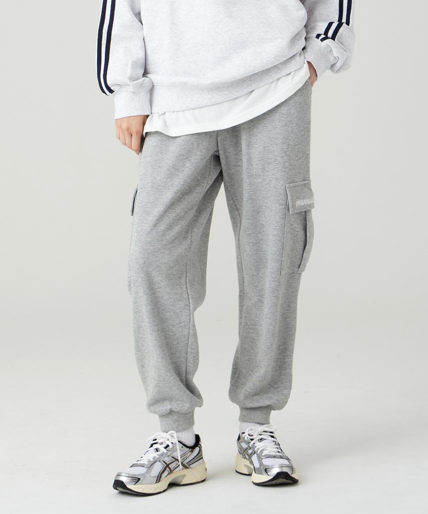 URBANAGE Cargo Jogger Sweatpants_Melange Grey