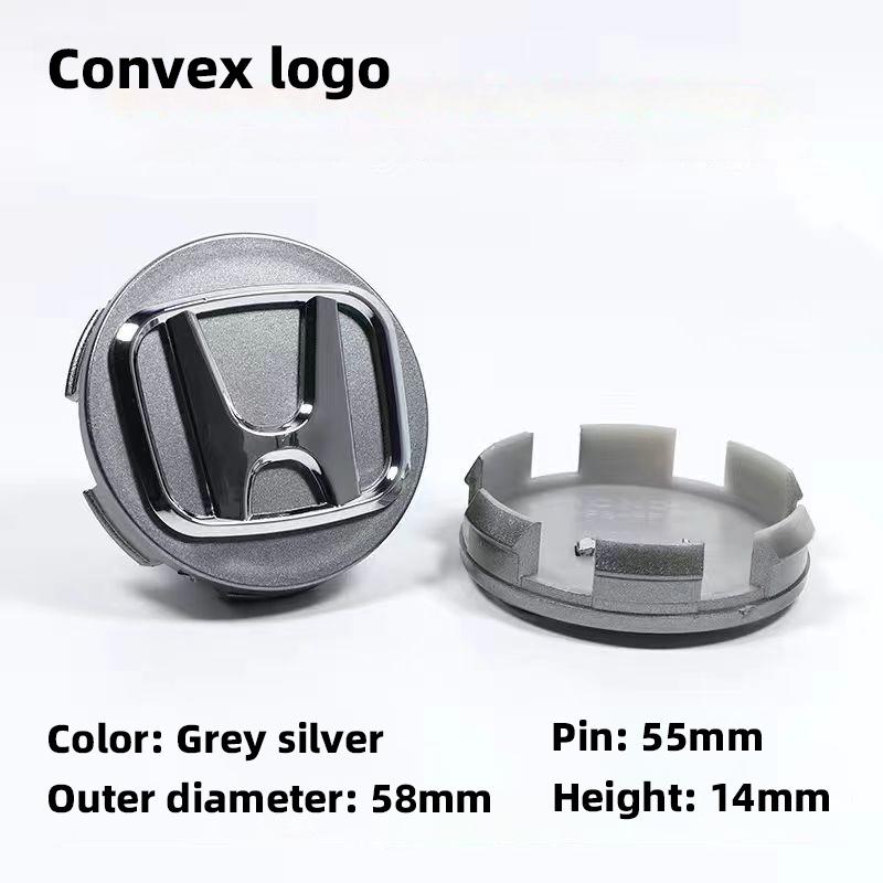 RDF4 58/69mm 4Pcs Car Hub Cover Rim Center Caps Accessories For Honda Fit Jazz GK5 Civic Type-R CRV Pilot Accord Insight Spirior City