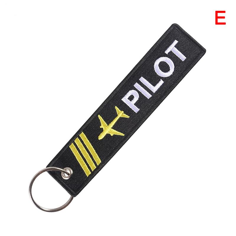 Брелок ювелирные изделия вышивка второй пилот брелок для авиации подарки багажная бирка