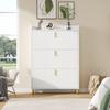 Shoe Cabinet with 3 Flaps, Narrow Shoe Rack, with 6 Compartments, White, Adjustable, Anti-Tip Device for Entrance Area, 80*23.5*123.5cm