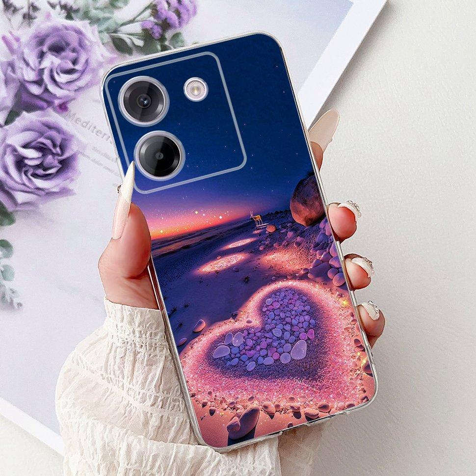 Для Xiaomi Poco M7 Pro 5G Чехол Новый Рисунок Дракона Покрашенный Чехол Для Poco M7 PocoM7 Pro 5G Задняя Крышка Мягкий ТПУ Чехлы