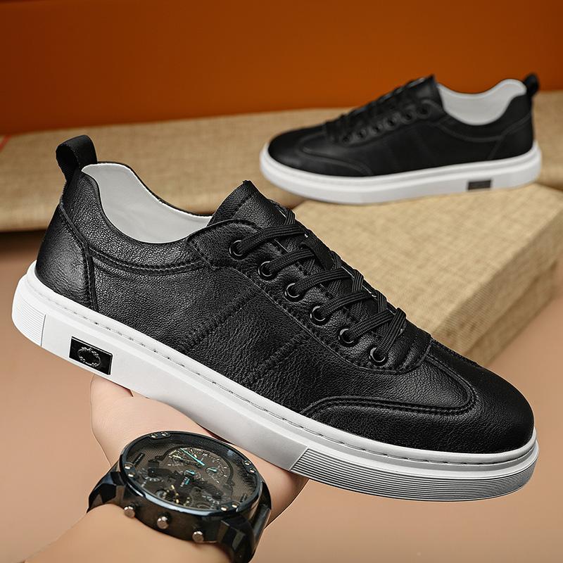 High Quality Men's Casual Shoes Genuine Leather Comfortable Oxford Shoes Breathable Tenis Sneakers Outdoor Men Skateboard Shoes