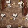 Coach CBS83-IMY3O X Peanuts City Mini Tote Bag Snoopy Print